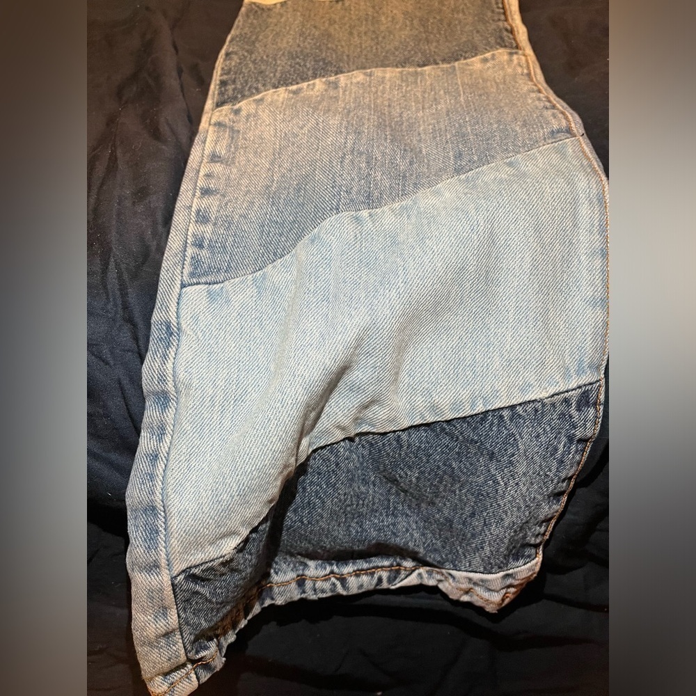 Revice 90's Baby Candy Shop Candy Stripe Denim Jeans Wide Leg High Waisted Fit - Picture 13 of 13